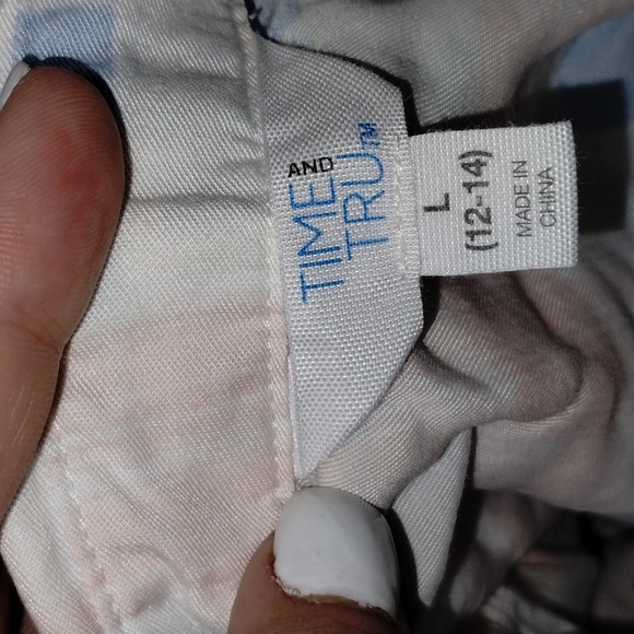 Time and True pastel pink and blue button down - Picture 4 of 4